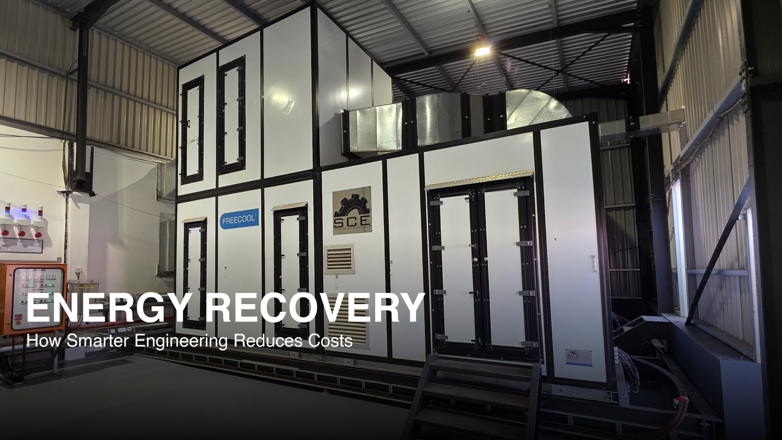 SCE® industrial climate control system demonstrating energy recovery technology.